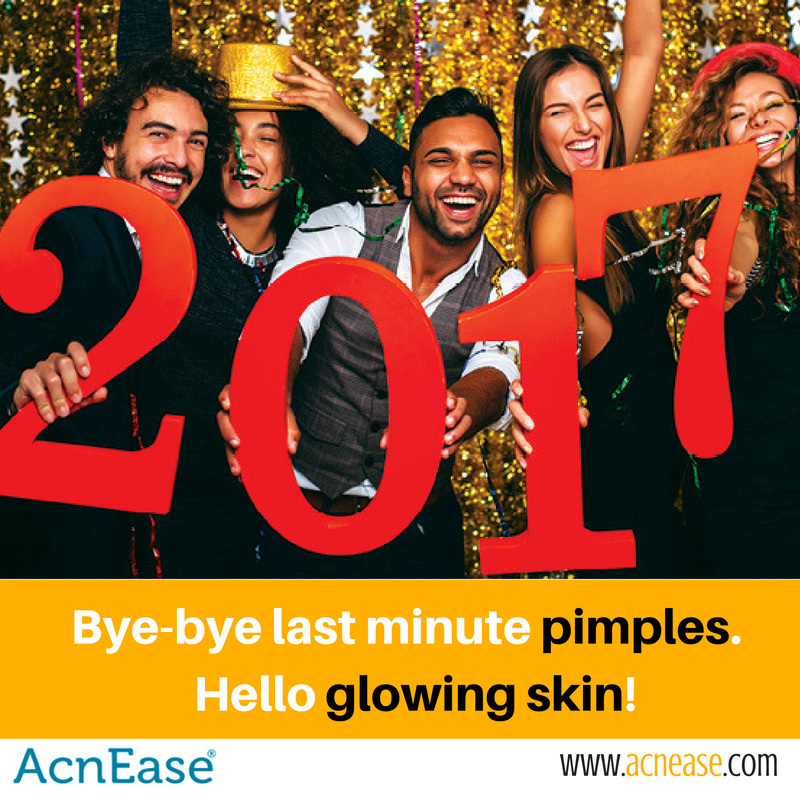 Q:  I want to be pimple free before my holiday parties and even new years eve…how!?